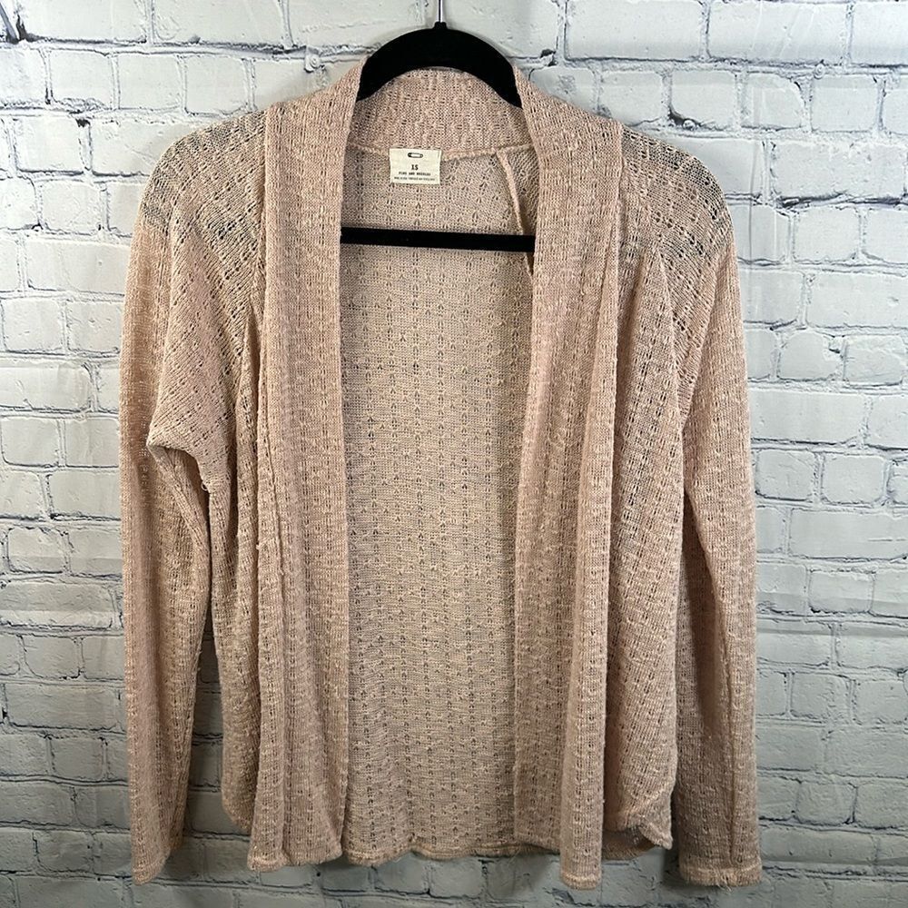 🌟 Pins and Needles Tan Extra Small Cardigan 🌟